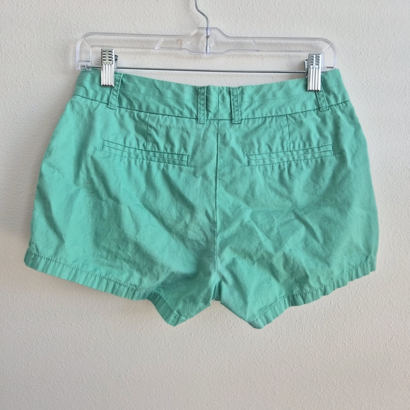 J. Crew Women's Teal Chino Shorts Size 2 - Picture 2 of 4